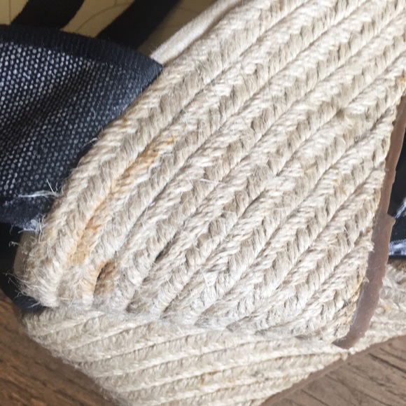 Bamboo picnic wedge ankle strap tie sandals - Picture 9 of 9